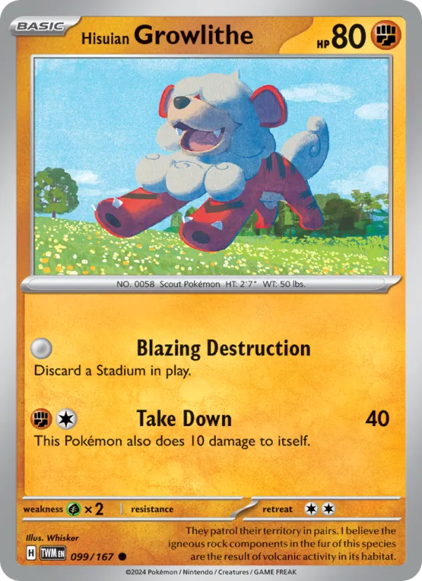 Hisuian Growlithe #99/167