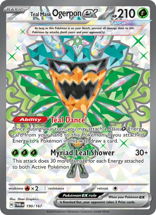 Teal Mask Ogerpon ex #190/167