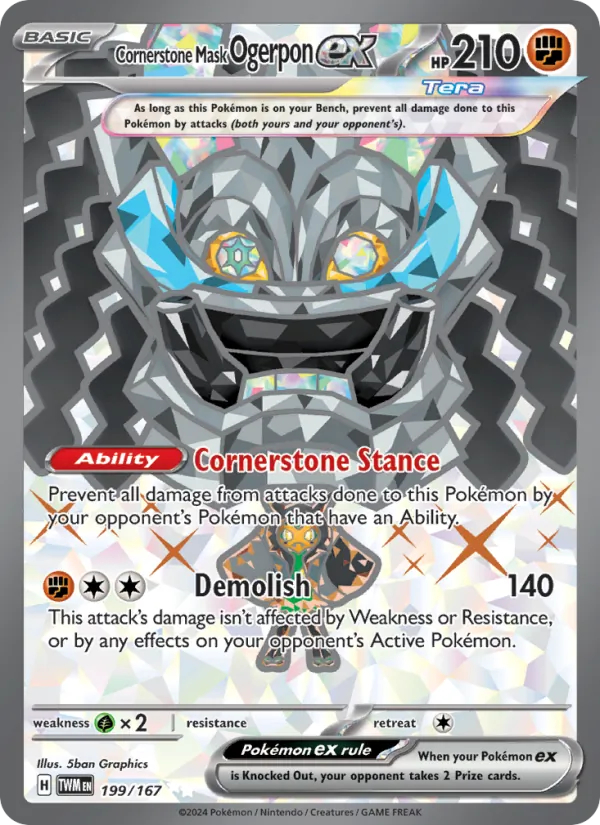 Cornerstone Mask Ogerpon ex #199/167