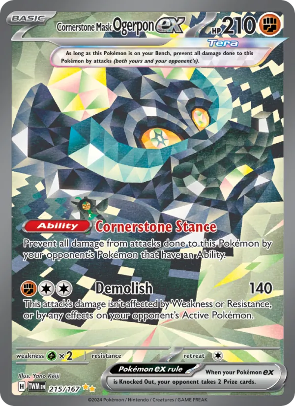 Cornerstone Mask Ogerpon ex #215/167