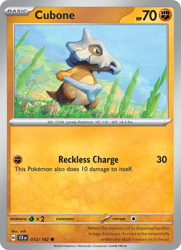 Cubone #72/142