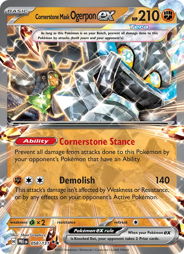 Cornerstone Mask Ogerpon ex #58/131