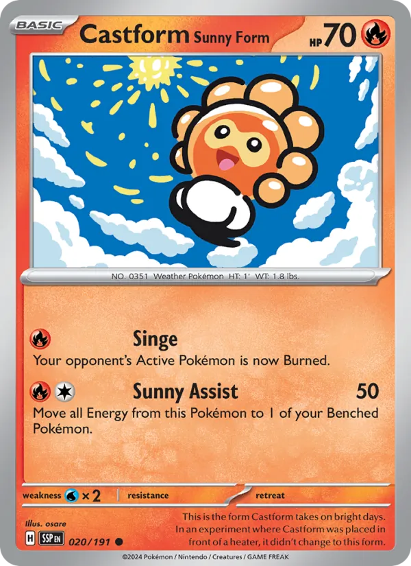 Castform Sunny Form #20/191