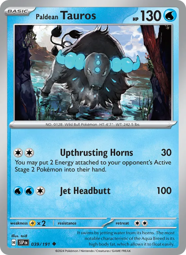 Paldean Tauros #39/191