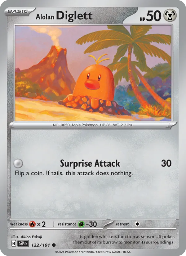 Alolan Diglett #122/191