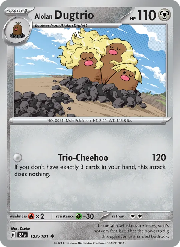 Alolan Dugtrio #123/191
