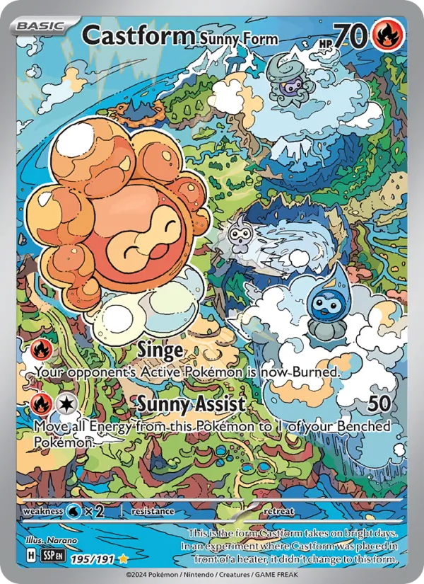 Castform Sunny Form #195/191