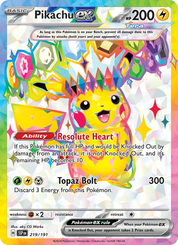 Pikachu ex #219/191