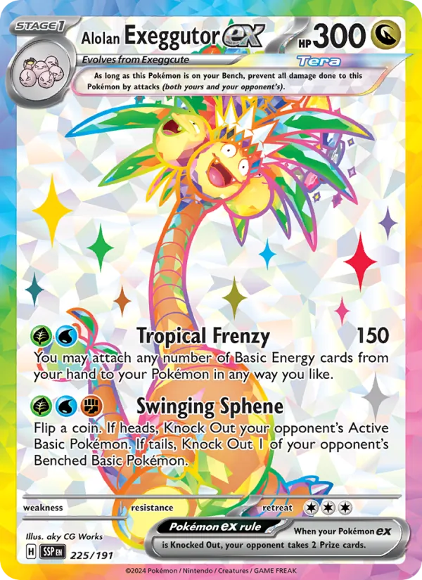 Alolan Exeggutor ex #225/191
