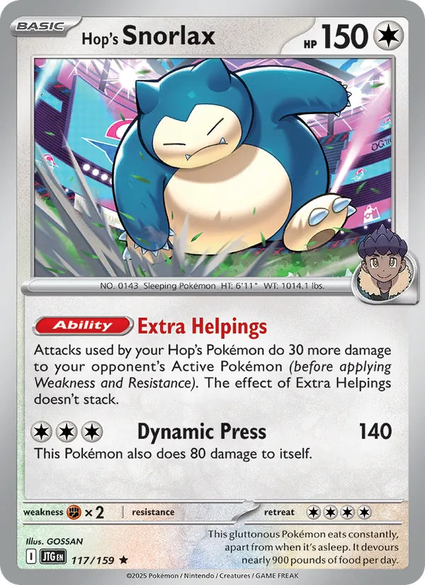 Hop's Snorlax #117/159