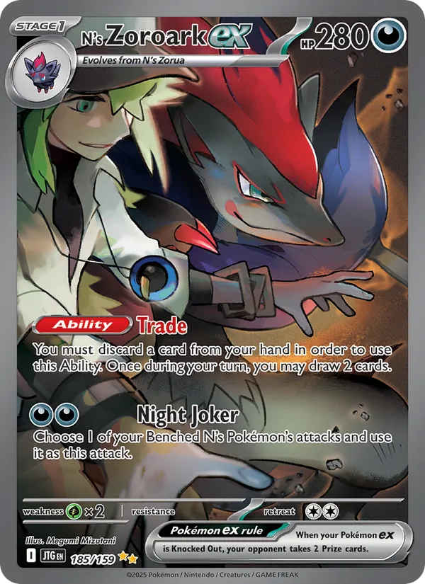 N's Zoroark ex #185/159