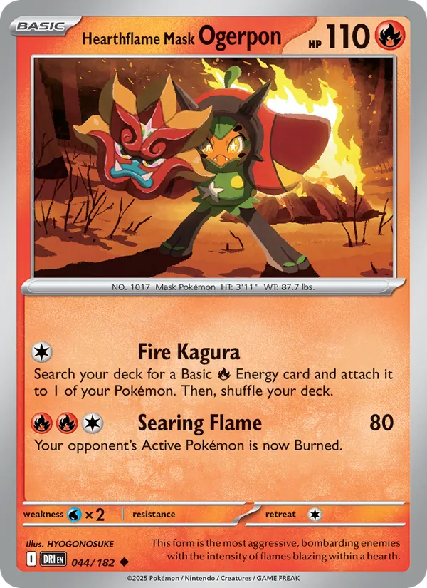 Hearthflame Mask Ogerpon #44/182