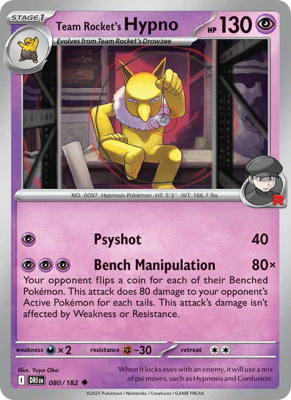 Team Rocket's Hypno #80/182