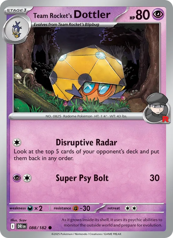 Team Rocket's Dottler #88/182