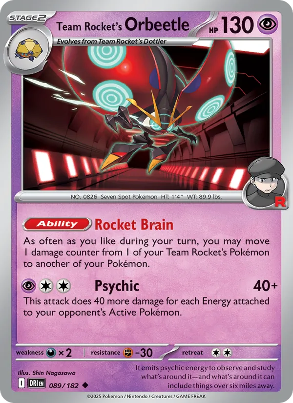 Team Rocket's Orbeetle #89/182