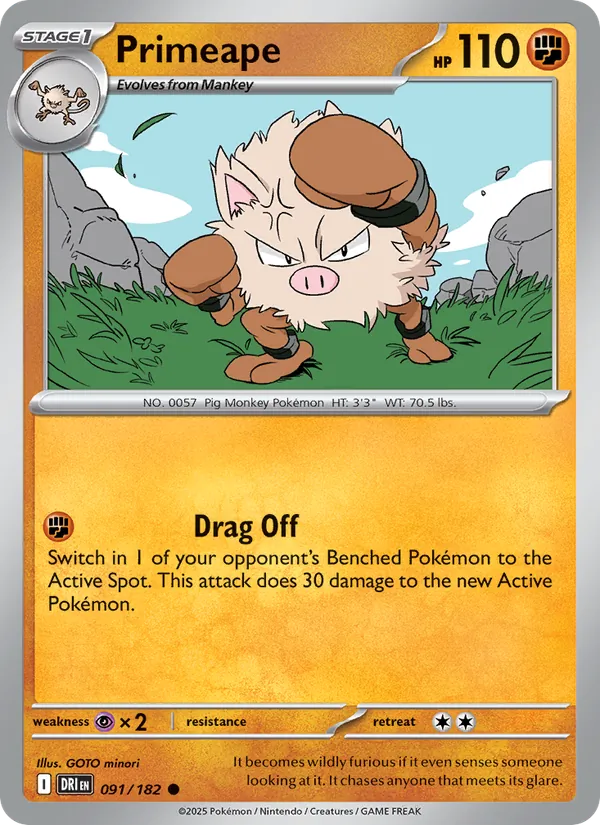 Primeape #91/182