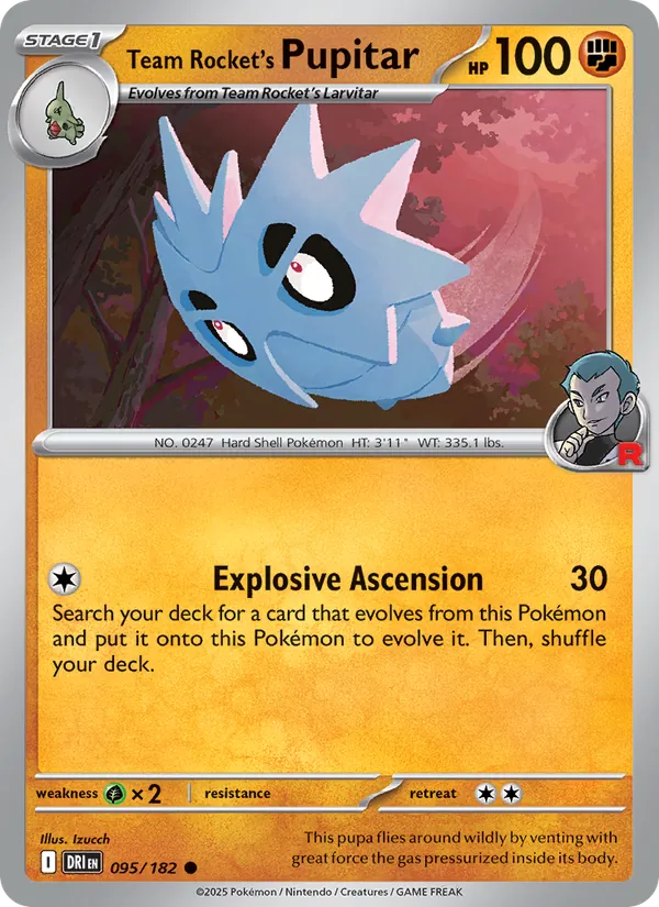 Team Rocket's Pupitar #95/182