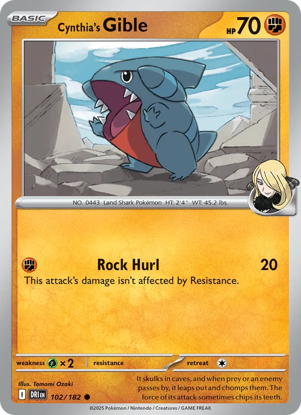 Cynthia's Gible #102/182