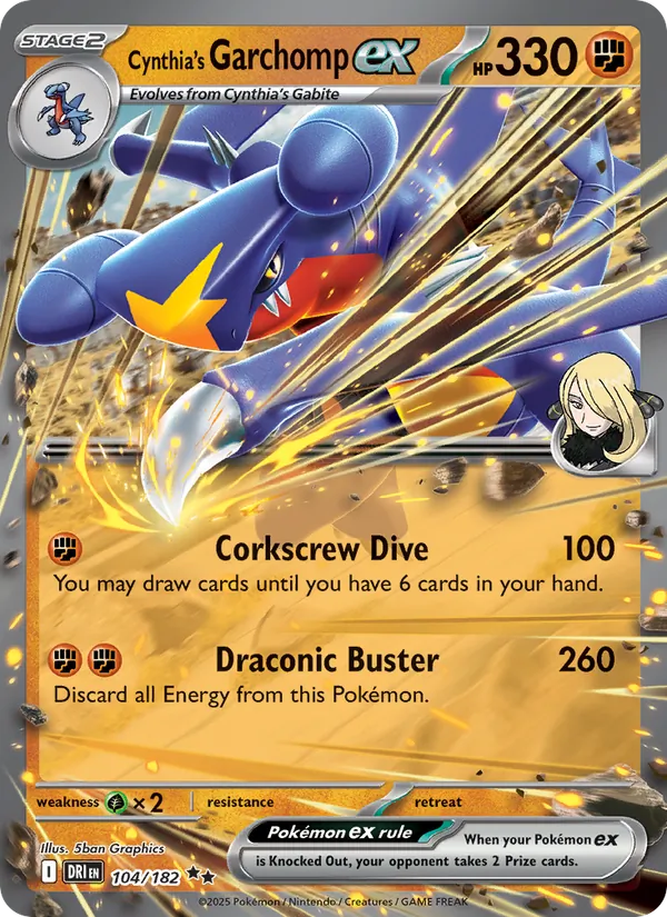 Cynthia's Garchomp ex #104/182