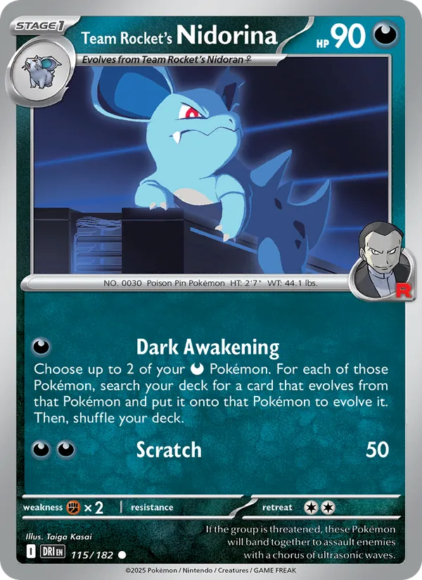 Team Rocket's Nidorina #115/182