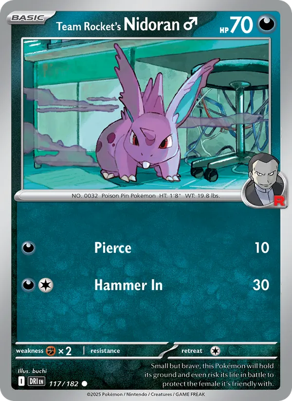 Team Rocket's Nidoran♂ #117/182