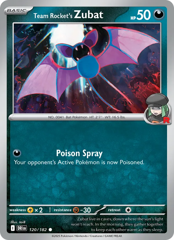 Team Rocket's Zubat #120/182