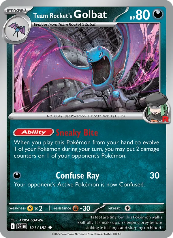 Team Rocket's Golbat #121/182