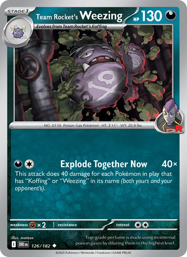 Team Rocket's Weezing #126/182