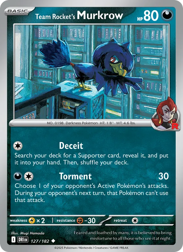 Team Rocket's Murkrow #127/182