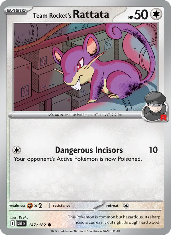 Team Rocket's Rattata #147/182