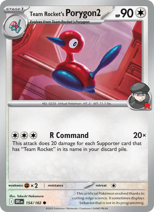 Team Rocket's Porygon2 #154/182