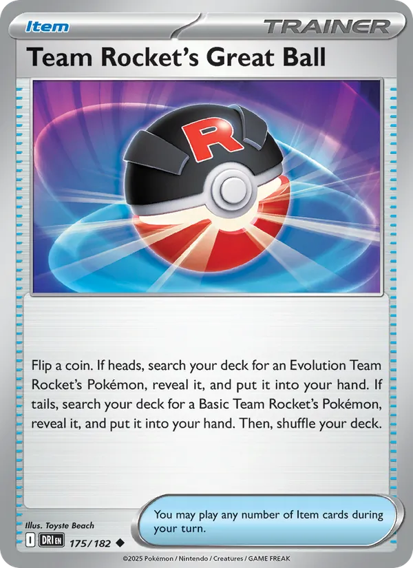 Team Rocket's Great Ball #175/182