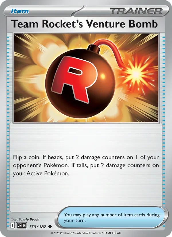 Team Rocket's Venture Bomb #179/182