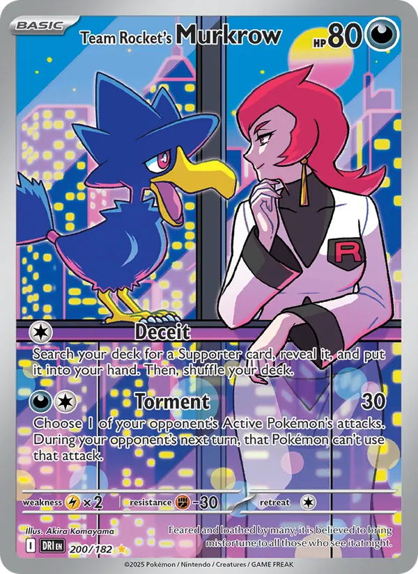 Team Rocket's Murkrow #200/182