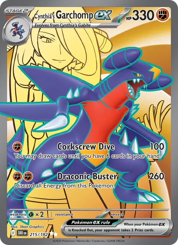Cynthia's Garchomp ex #215/182