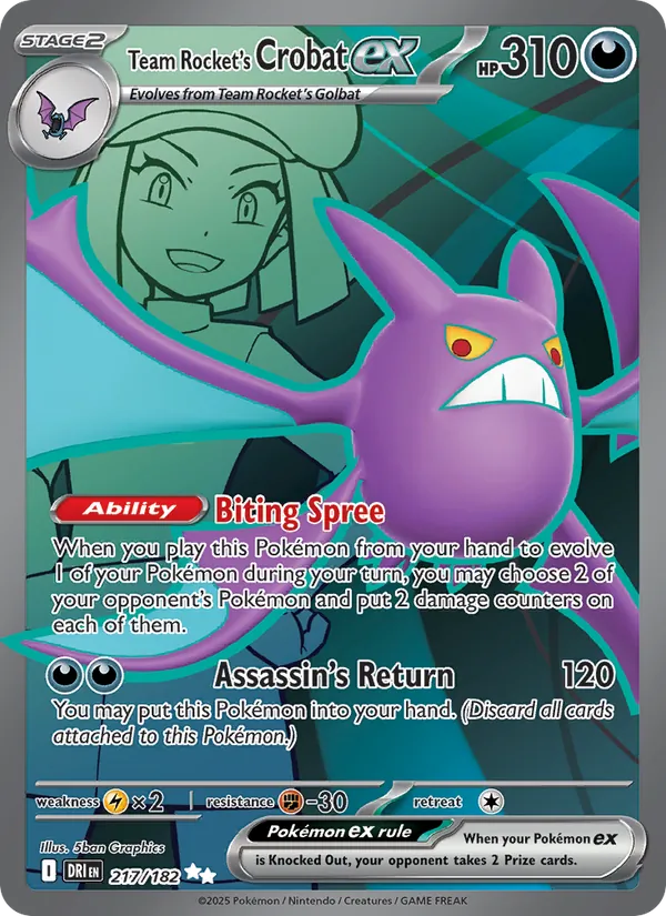Team Rocket's Crobat ex #217/182