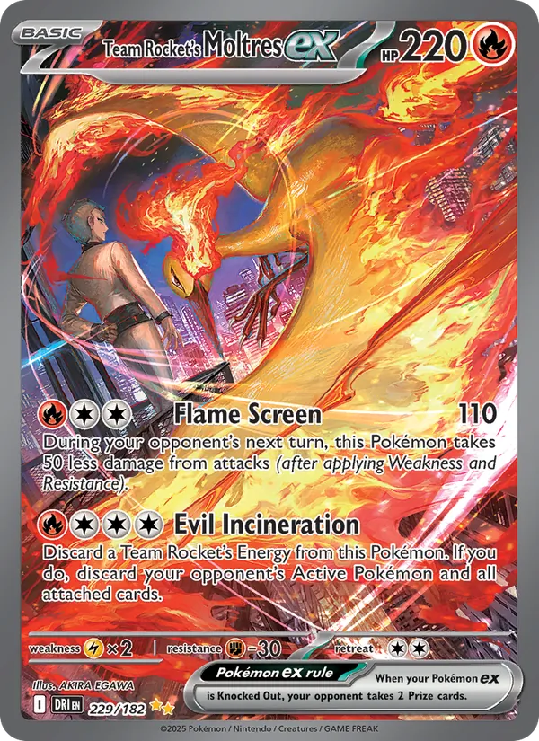 Team Rocket's Moltres ex #229/182