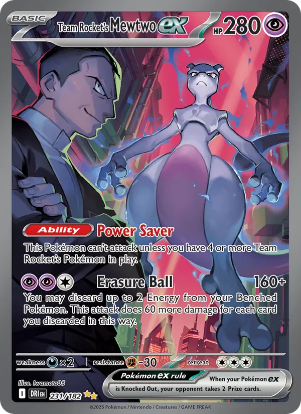 Team Rocket's Mewtwo ex #231/182