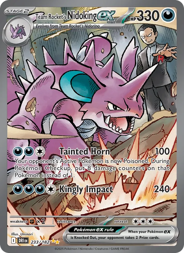Team Rocket's Nidoking ex #233/182