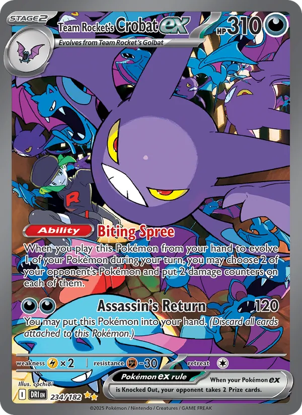 Team Rocket's Crobat ex #234/182
