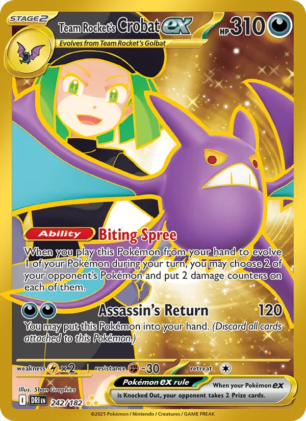 Team Rocket's Crobat ex #242/182
