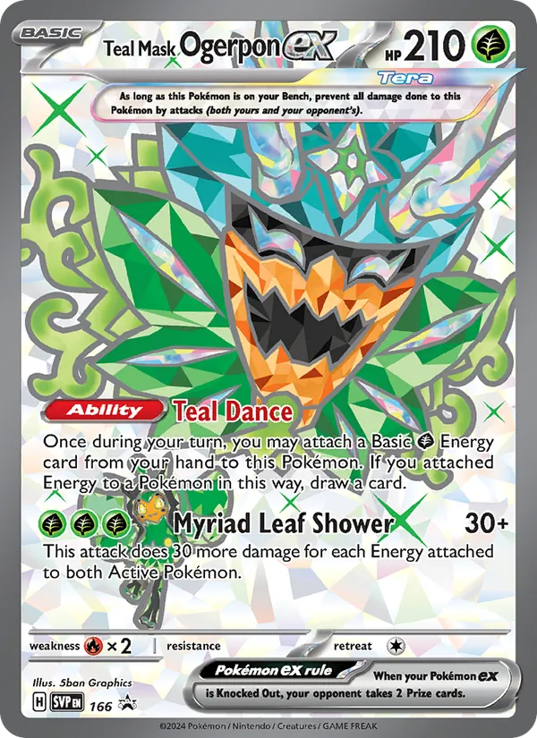 Teal Mask Ogerpon ex #166/225