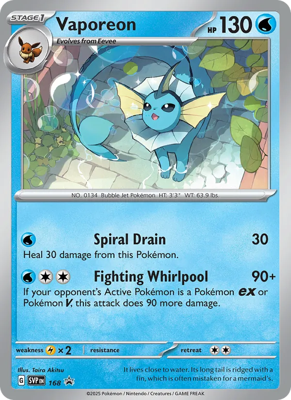 Vaporeon #168/225