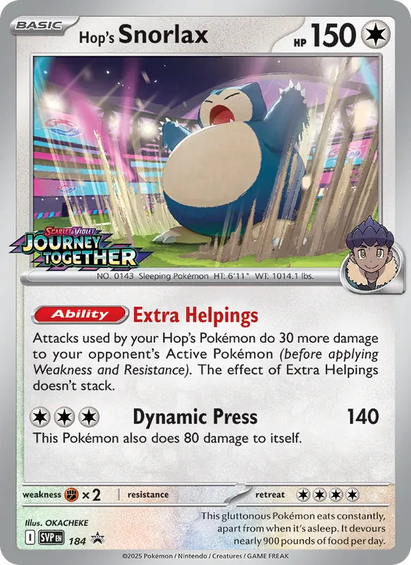 Hop's Snorlax #184/225