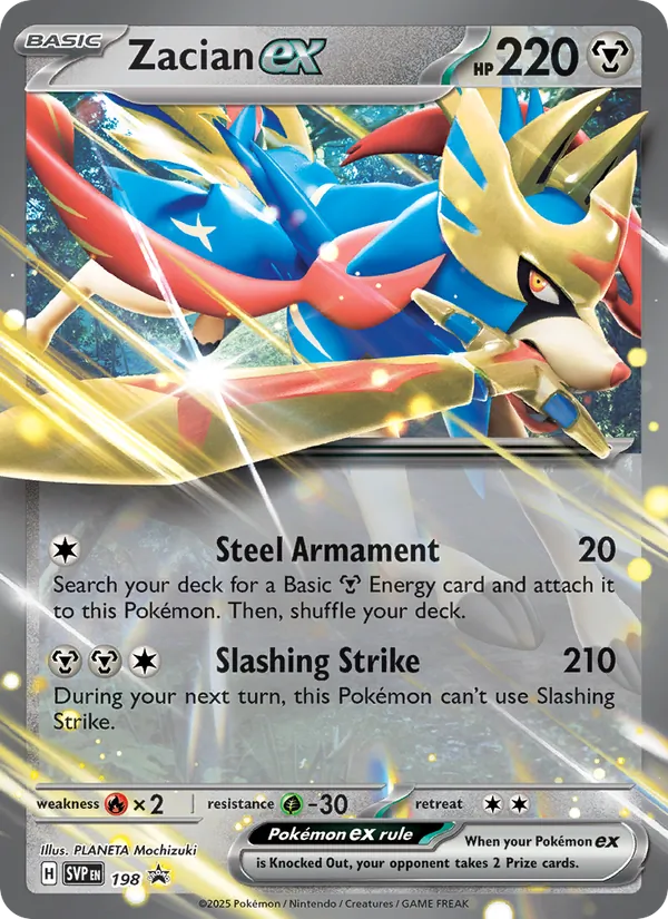 Zacian ex #198/225