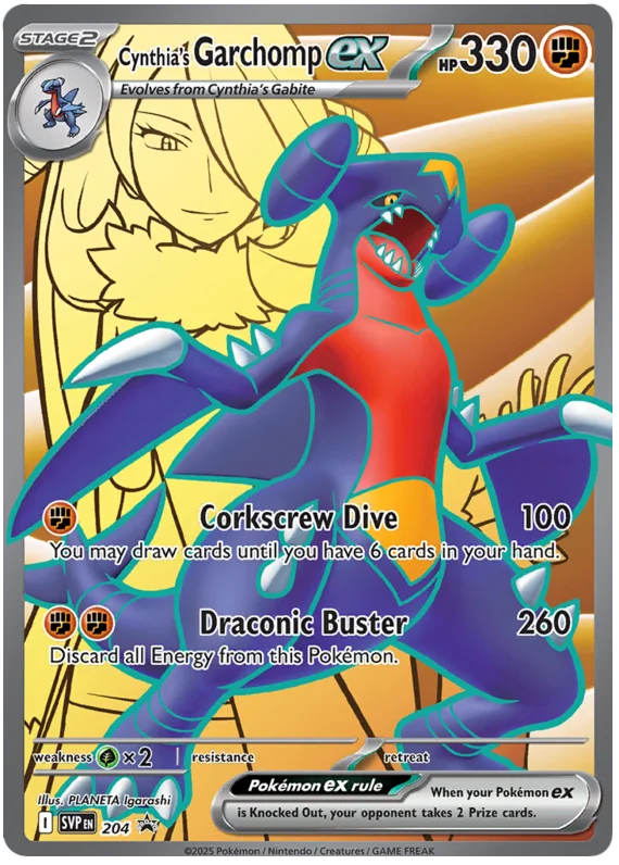 Cynthia's Garchomp ex #204/225