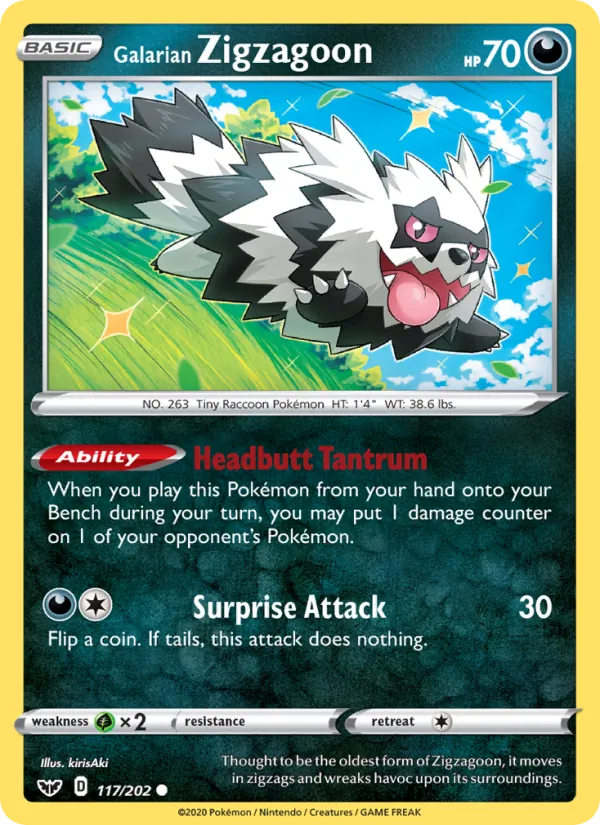 Galarian Zigzagoon #117/202