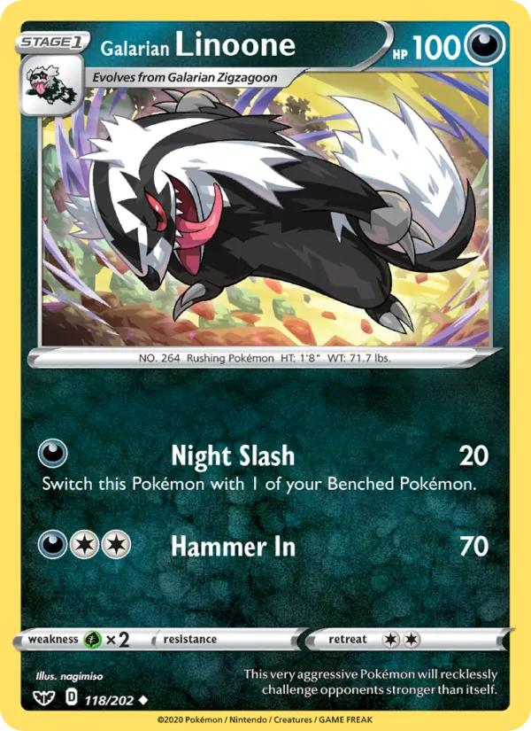 Galarian Linoone #118/202