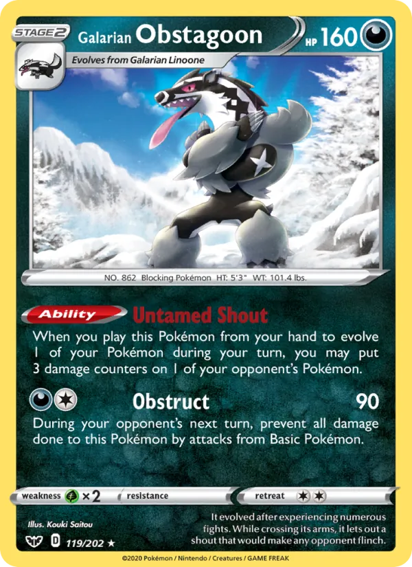 Galarian Obstagoon #119/202