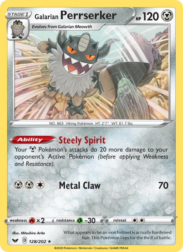 Galarian Perrserker #128/202